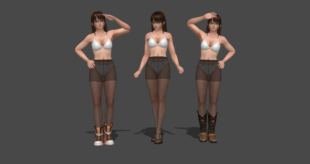 How to add boots on DOA5 Models without swapping by bstylez