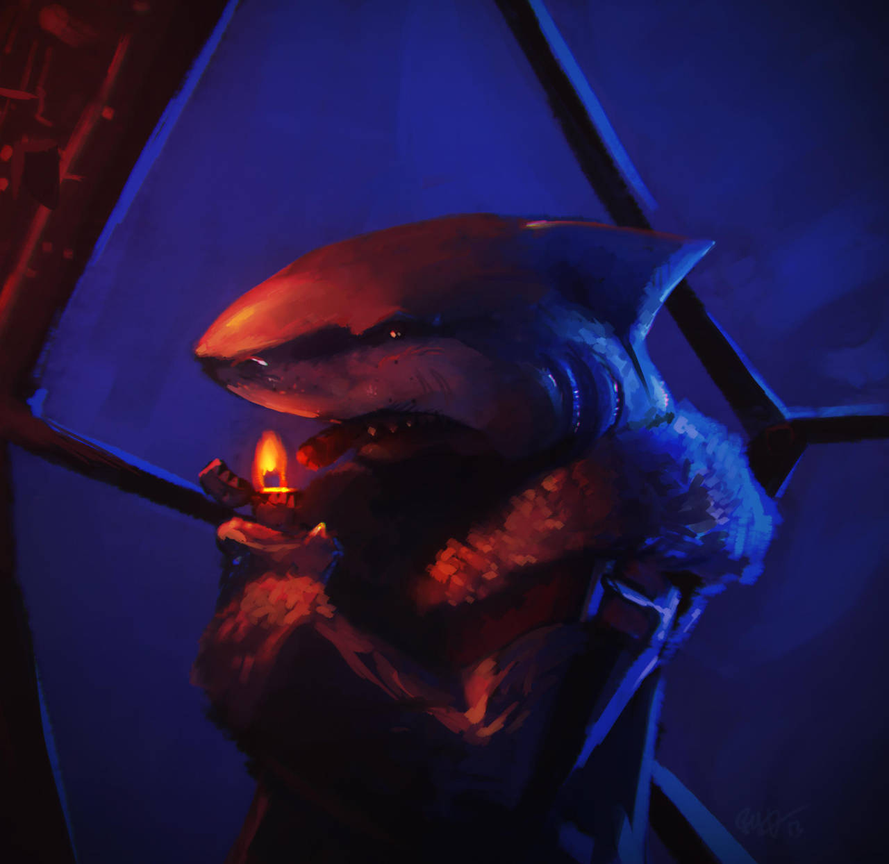 Beware the Sharkman by lord-phillock