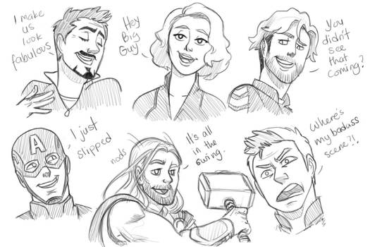 Age of Ultron sketches 2 by pencilHead7