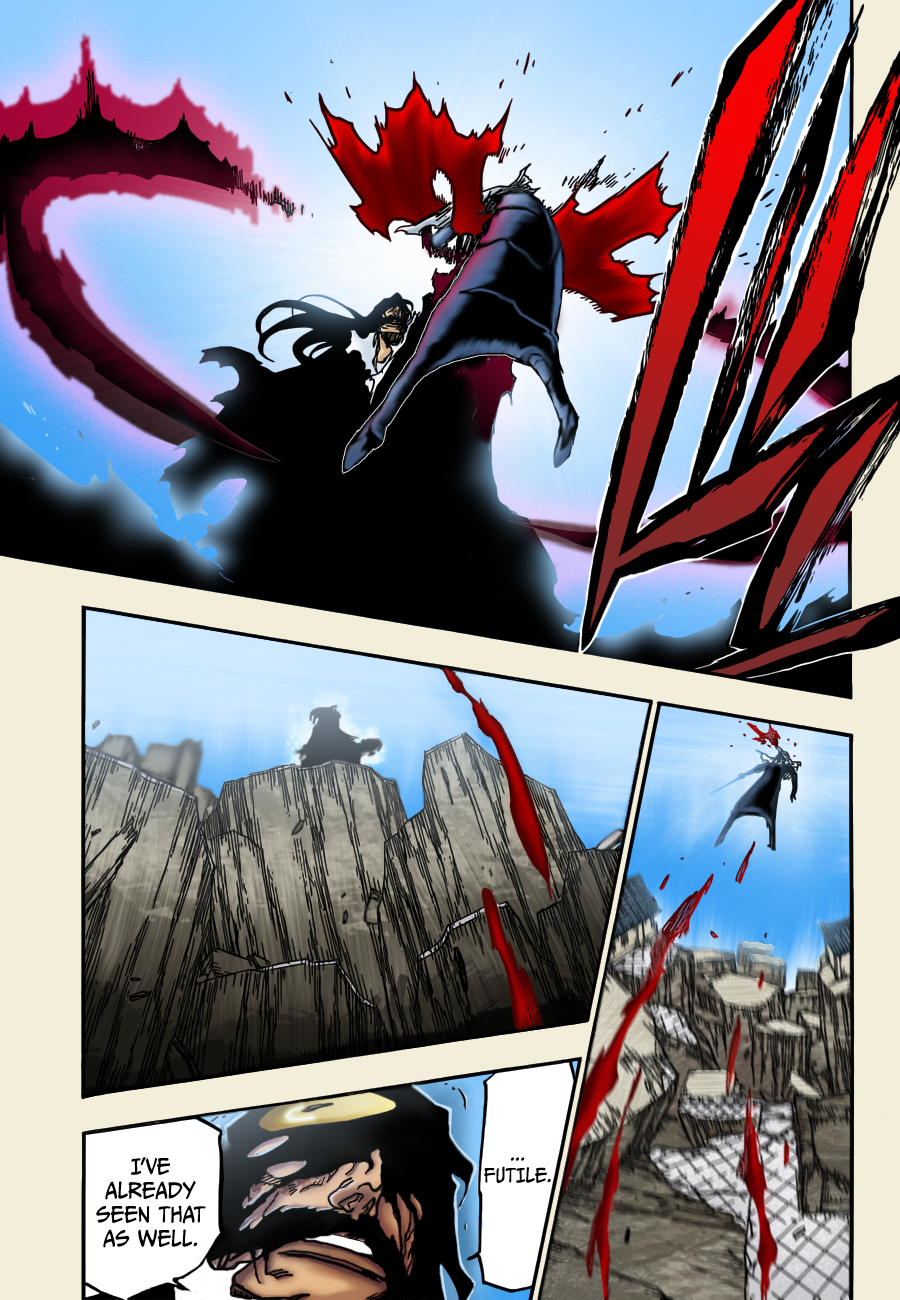 Yhwach blasting Aizen off by iZN1337 on DeviantArt