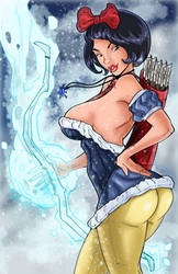 Snow White - J Scott Campbell Style Commission by TheRafaLee