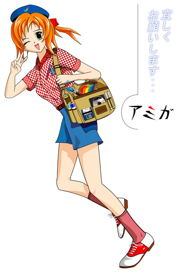 Amiga-tan Debut Picture by C-quel