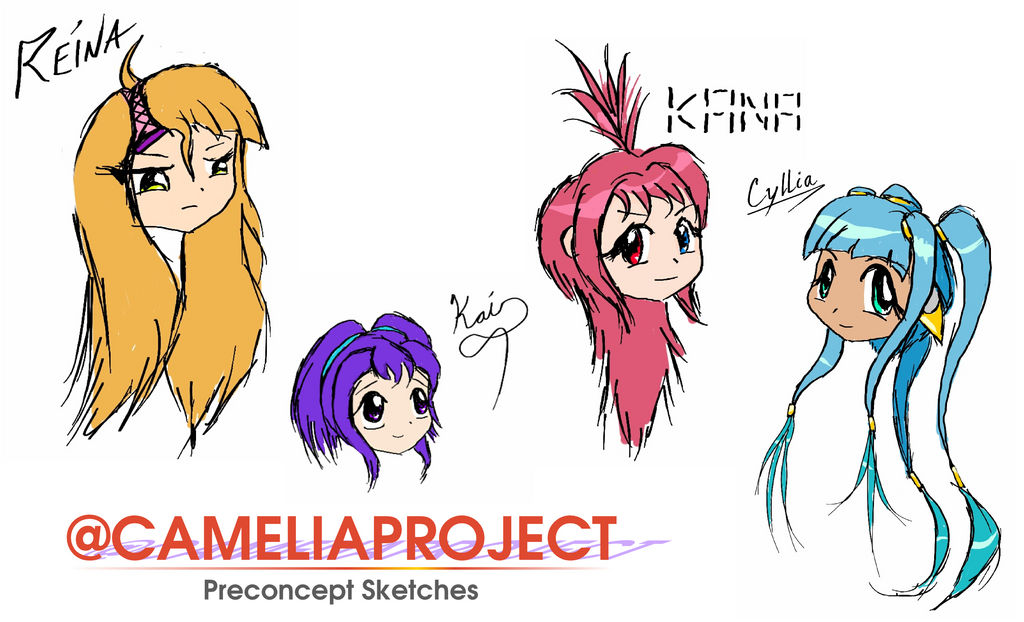 CameliaProject Preconcept Sketches by C-quel